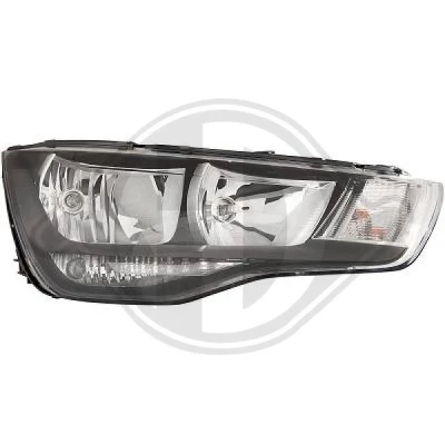 Kuva DIEDERICHS 1080080 Ajovaloumpio Oikea H7/H1 Valokorkeussäätimen moottorilla AUDI: A1 Hatchback