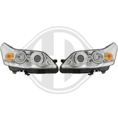 Kuva DIEDERICHS HD Tuning 4072380 Ajovalonheitinsarja Valokorkeussäätimen moottorilla