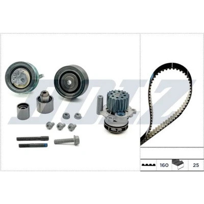 Kuva DOLZ KD156 Vesipumppu + Jakohihnasarja 160 AUDI: A3 Sportback, Hatchback, VOLKSWAGEN: Golf 6, Plus / Crossgolf