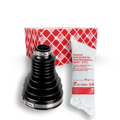 Kuva FEBI BILSTEIN 173044 Paljekumisarja, Vetoakseli Vaihteiston puoli, Etuakseli, vasen, oikea Thermoplast