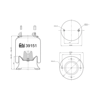 Kuva FEBI BILSTEIN 39151 Metallipalje, ilmajousitus