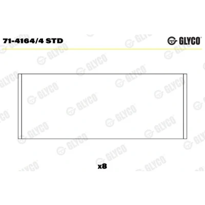 Kuva GLYCO 71 4164/4 STD Kiertokangen Laakeri LAND ROVER: Freelander I SUV, 600