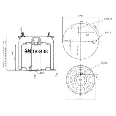 Kuva FEBI BILSTEIN 183438 Metallipalje, ilmajousitus