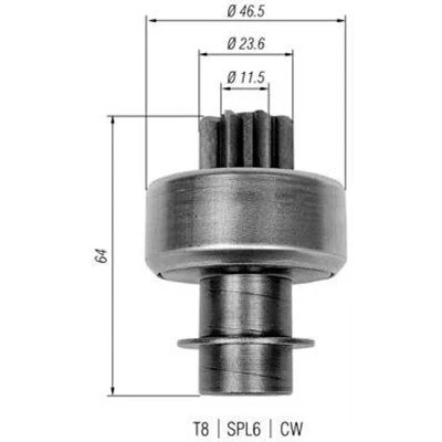 Kuva MAGNETI MARELLI 940113020336 Hammaspyörä, käynnistys
