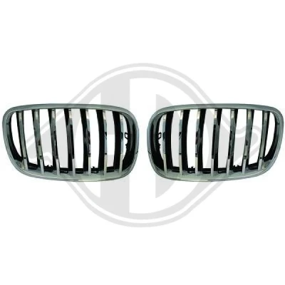 Kuva DIEDERICHS HD Tuning 1291240 Etusäleikkö Kromi/musta BMW: X5, X6
