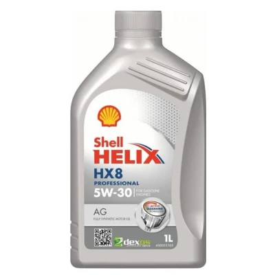Kuva Shell Helix HX8 Professional AG 5W 30 1l Moottoriöljy 550054287 TOYOTA: Avensis III Farmari, Auris Hatchback, Land Cruiser Prado 120