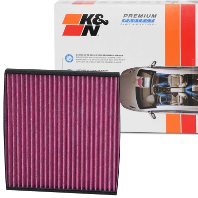 Kuva K&amp;N Filters DVF5020 Raitisilmasuodatin Aktiivihiilisuodatin 215 17 neliönmuotoinen TOYOTA: Yaris I Hatchback, Verso, RAV4 II SUV