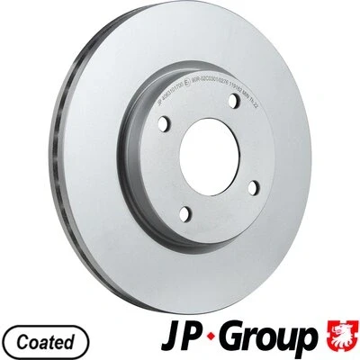 Kuva JP GROUP 4063101700 Jarrulevyt Etuakseli 280 24 4 Tuuletettu pinnoitettu NISSAN: Tiida Hatchback, Sedan