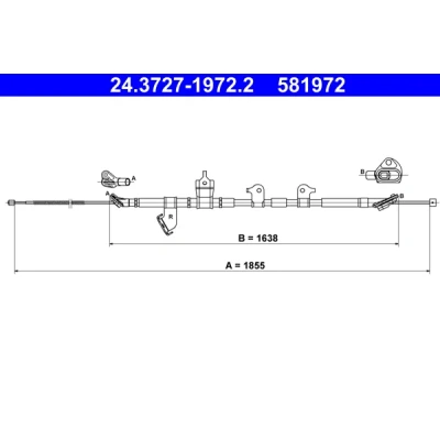 Kuva ATE 24.3727 1972.2 Käsijarruvaijeri 1855 TOYOTA: RAV4 III SUV