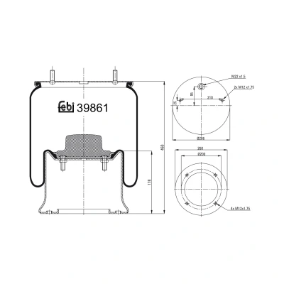 Kuva FEBI BILSTEIN 39861 Metallipalje, ilmajousitus