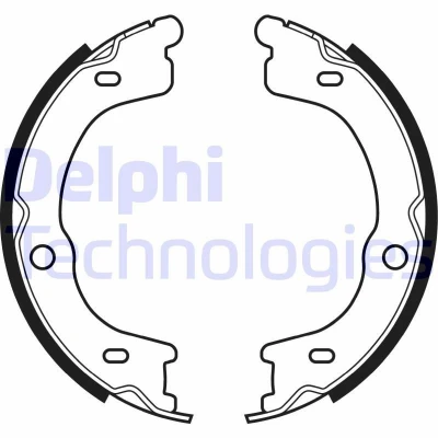 Kuva DELPHI LS2048 Käsijarrukengät KIA: SORENTO 1