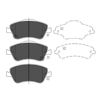 Kuva KAVO PARTS KBP 9027 Jarrupalat akustisella kulumavaroittimella TOYOTA: Corolla X Sedan, Auris Hatchback