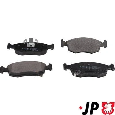 Kuva JP GROUP 3363605610 Jarrupalat Etuakseli akustisella kulumavaroittimella FIAT: 500 Hatchback, Panda III Hatchback