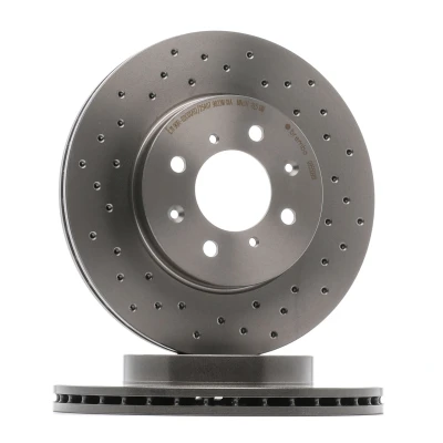 Kuva BREMBO XTRA LINE 09.5509.1X Jarrulevyt 262 21 4 rei&#039;itetty/tuuletettu sisältä pinnoitettu Ruuveilla HONDA: CIVIC 8, 6 Stufenheck