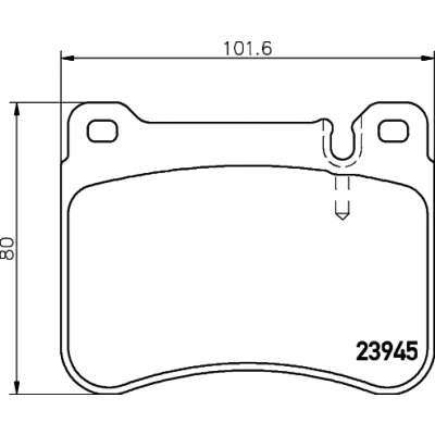 Kuva HELLA 8DB 355 006 541 Jarrupalat Kulumisenilmaisemelle Tarvikkeilla MERCEDES BENZ: C sarja Sedan, T modell, CLK Coupe