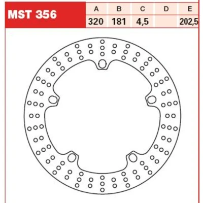Kuva TRW MST356 Jarrulevyt 320 4,5