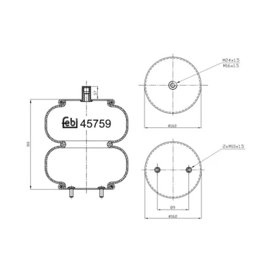 Kuva FEBI BILSTEIN 45759 Metallipalje, ilmajousitus