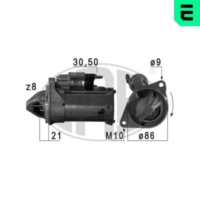 Kuva ERA 220732 Starttimoottori 12 1,2 8 FORD: FIESTA 6