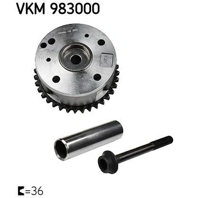 Kuva SKF VKM 983000 Nokka Akselin Hammaspyörä Imupuoli VOLKSWAGEN: Golf 5, Jetta 4, Passat B6 Variant, SKODA: Octavia 2 Combi, AUDI: A3 Sportback