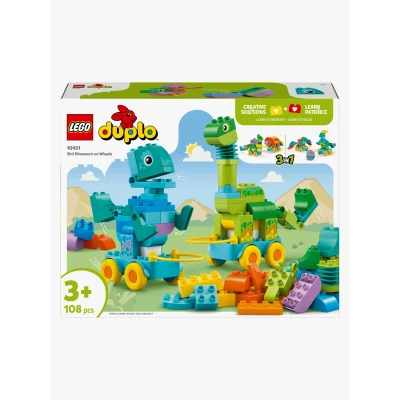 Kuva LEGO DUPLO Town 10451 Dinosauruksia pyörien päällä 3in1 setti