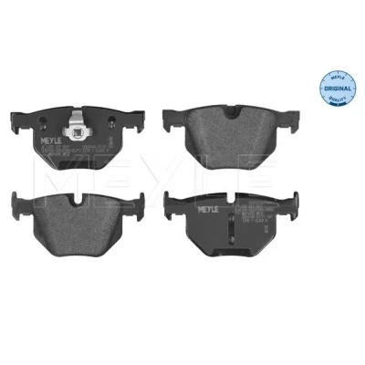 Kuva MEYLE 025 237 3217 Jarrupalat ORIGINAL Quality Taka akseli Kulumisenilmaisemelle Huudonvaimennuspellillä BMW: 5 Touring, Sedan, 6 Coupe