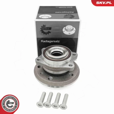 Kuva Pyöränlaakerisarja, Etuakseli, oikea, vasen VW CRAFTER Buss, Flak/chassi, Skåp OE 2N0407621C, 65365010000