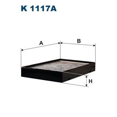 Kuva FILTRON K 1117A Raitisilmasuodatin Aktiivihiilisuodatin 258 168 36 VOLVO: V70 2, I, 850 Farmari