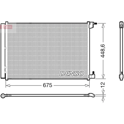 Kuva DENSO DCN17060 Ilmastoinnin Lauhdutin Vedenerottimella R 134a MERCEDES BENZ: C sarja Sedan, GLC Coupe, T modell