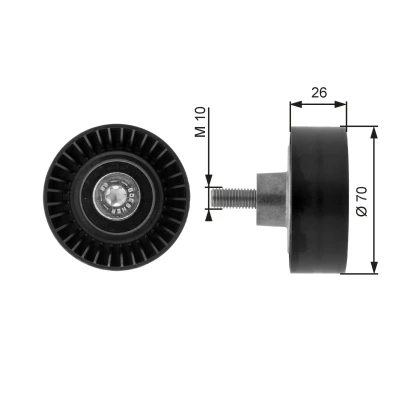 Kuva GATES FleetRunner Micro V Kit T36163 Ohjainrulla BMW: 3 Sedan, Touring, Z3 Roadster
