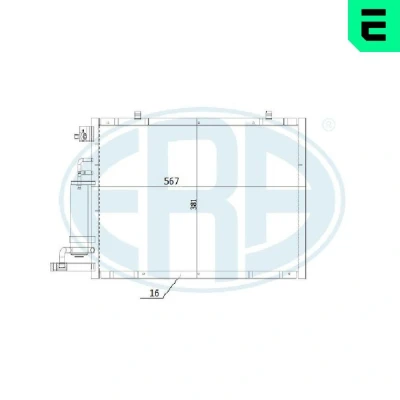 Kuva Kondensaattori, ilmastointilaite ford b max, max van, fiesta vi, van vi OE 1756 414, 1822536, 1822538