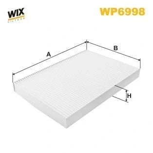 Kuva WIX FILTERS WP6998 Raitisilmasuodatin Hiukkassuodatin 300mm 205mm 29mm AUDI: A4 B7 Avant, B6 Sedan, SEAT: Exeo ST, Sedan