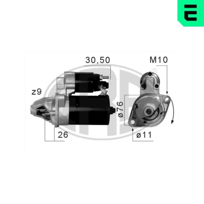 Kuva ERA 220662A Starttimoottori 12 1,2 9 BMW: 3 Touring, 5 X3