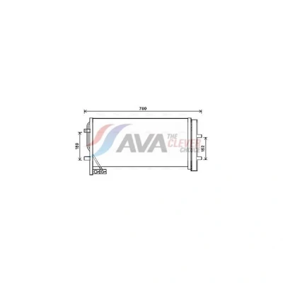 Kuva PRASCO AI5382D Ilmastoinnin Lauhdutin Vedenerottimella 18mm 15mm Alumiini 635mm R134a AUDI: Q3 (8UB, 8UG) 2.0 TDI quattro, TFSI quattro