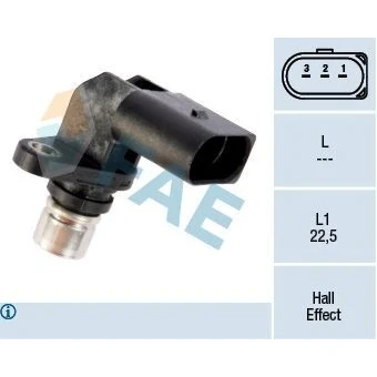 Kuva Tunnistin, nokka akselin ajoitus AUDI, FORD, PORSCHE, SEAT, VW OE 06A 905 161 A, 1072303, 7700422039