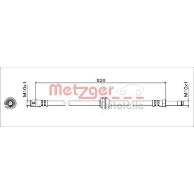 Kuva METZGER 4111811 Jarruletku Etuakseli, vasen, oikea 529