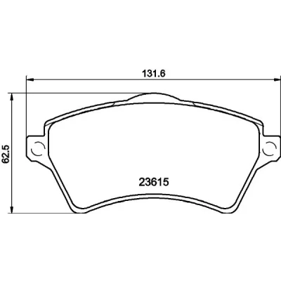 Kuva HELLA 8DB 355 009 761 Jarrupalat Ei kulumisenilmaisimelle LAND ROVER: Freelander I SUV, SUV Cabriolet