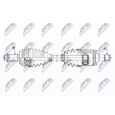 Kuva NTY NPW BM 151 Vetoakseli Etuakseli, vasen 603 BMW: X3