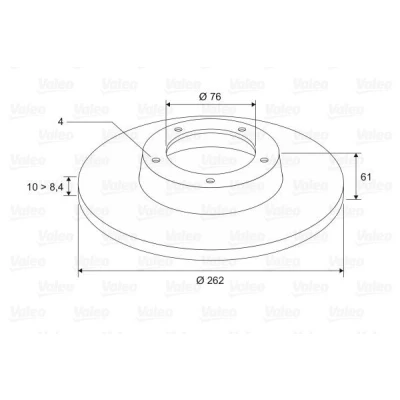 Kuva Jarrulevy, Taka akseli HYUNDAI MATRIX, SONATA III, IV, KIA MAGENTIS OE 5841138300, 58411 38300, 5841138310