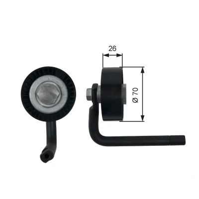 Kuva GATES T39202 Kiristysrulla FleetRunner Micro V Stretch Fit BMW: 3 Touring, Sedan, 5 LAND ROVER: Range Rover