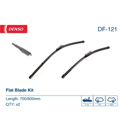 Kuva Pyyhkijänsulka Denso DF 121 Flatblade pyyhinsulka (rungoton) CITROËN: C4 I Hatchback, Coupe