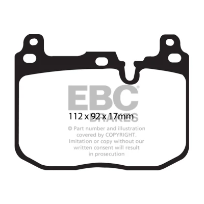 Kuva EBC Brakes DP42130R Jarrupalat Etuakseli BMW: 3 Touring, Sedan, 1 Hatchback