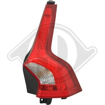 Kuva DIEDERICHS 7662690 Takavalot Oikea P21W, PY21W, H21W polttimoilla VOLVO: V60 I