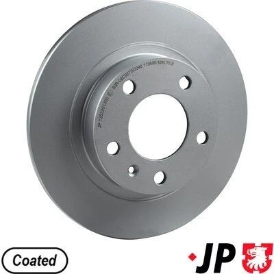 Kuva JP GROUP 1263201300 Jarrulevyt Taka akseli 264 10 5 täysi pinnoitettu OPEL: Corsa E Hatchback, D Hatchback