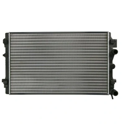 Kuva THERMOTEC D7A049TT Jäähdytin Alumiini 652 414 23 Käsivaihteisto Jäähdytysrivat mekaan. kiinnitetyt SKODA: Fabia 2, VOLKSWAGEN: Polo V Hatchback
