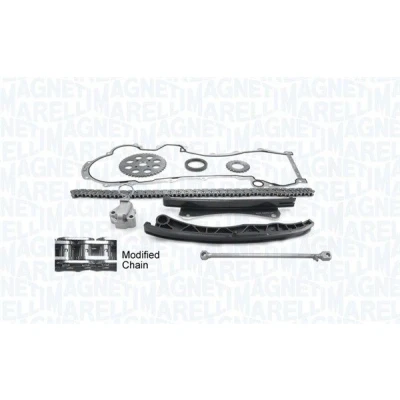 Kuva MAGNETI MARELLI 341500000111 Jakoketjusarja Tiivisteillä ilman ruuvisarjaa Yksinkertainen, Ketju koteloitu OPEL: Corsa D Hatchback