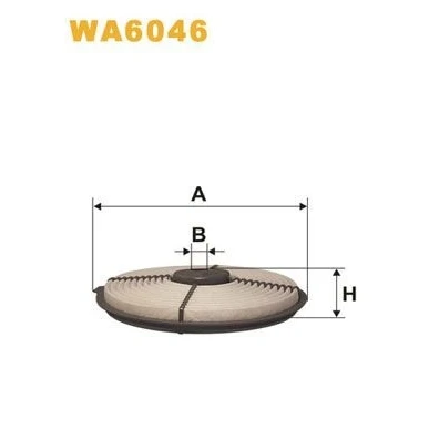 Kuva WIX FILTERS WA6046 Ilmansuodatin 43 255 Suodatinpanos