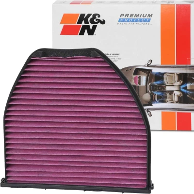 Kuva K&amp;N Filters DVF5013 Raitisilmasuodatin Aktiivihiilisuodatin 284 72 neliönmuotoinen MERCEDES BENZ: E sarja Sedan, C T modell, modell