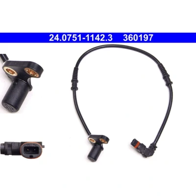 Kuva ATE 24.0751 1142.3 ABS Anturi 503 MERCEDES BENZ: SLK, C sarja T modell, Sedan