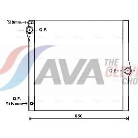 Kuva AVA COOLING SYSTEMS BWA2436 Jäähdytin Alumiini 578mm 598mm 32mm Ilman nestesäiliötä Jäähdytysrivat juotetut BMW: X5 (E70) xDrive30i 3.0, 3.0 si