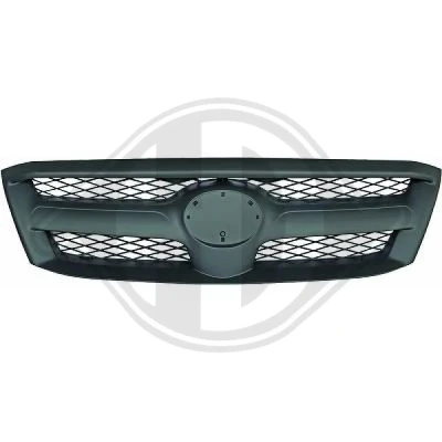 Kuva DIEDERICHS 6684841 Etusäleikkö Harmaa, Tumma kromattu raita TOYOTA: HILUX 3 Pick up